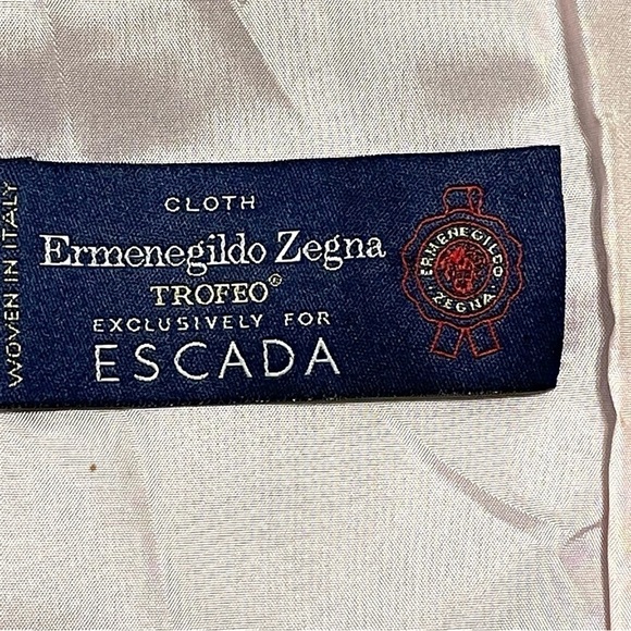 Escada Ermenegildo Zegna Woman 100% New WOOL Blazer Coat Jacket Size: 34 US S - Picture 15 of 16